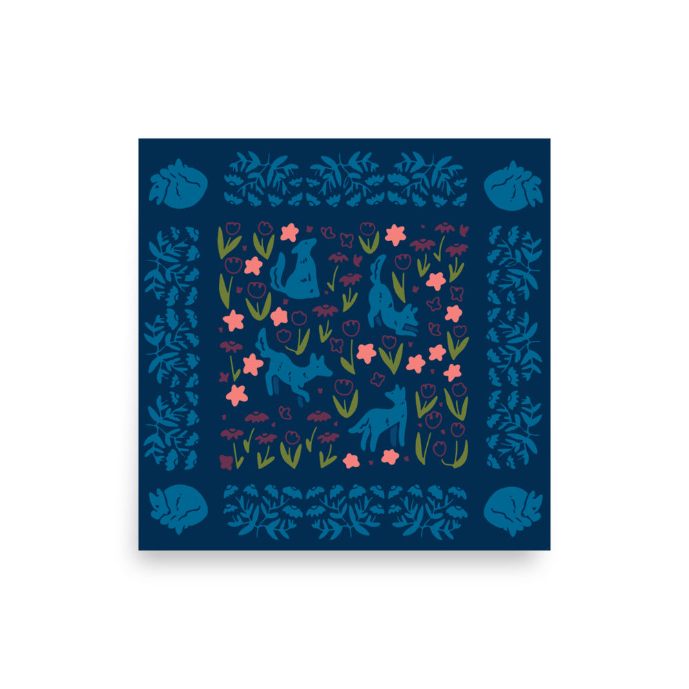 Puppies Square Poster