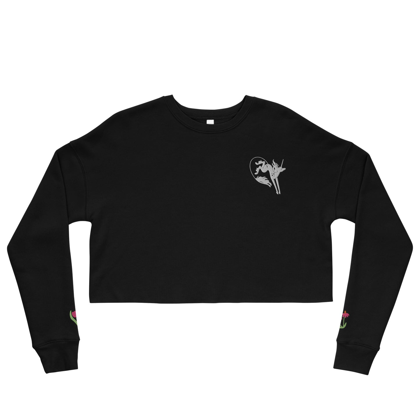 Unicorn Meadow Crop Sweatshirt