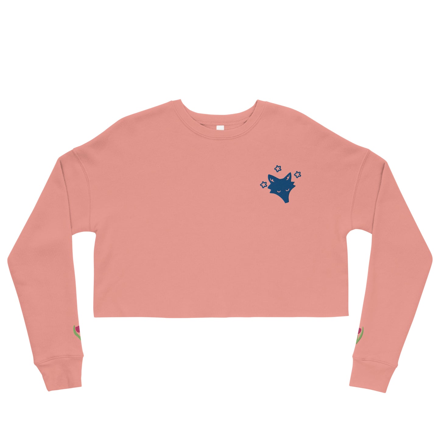 Sleeping Wolf Crop Sweatshirt