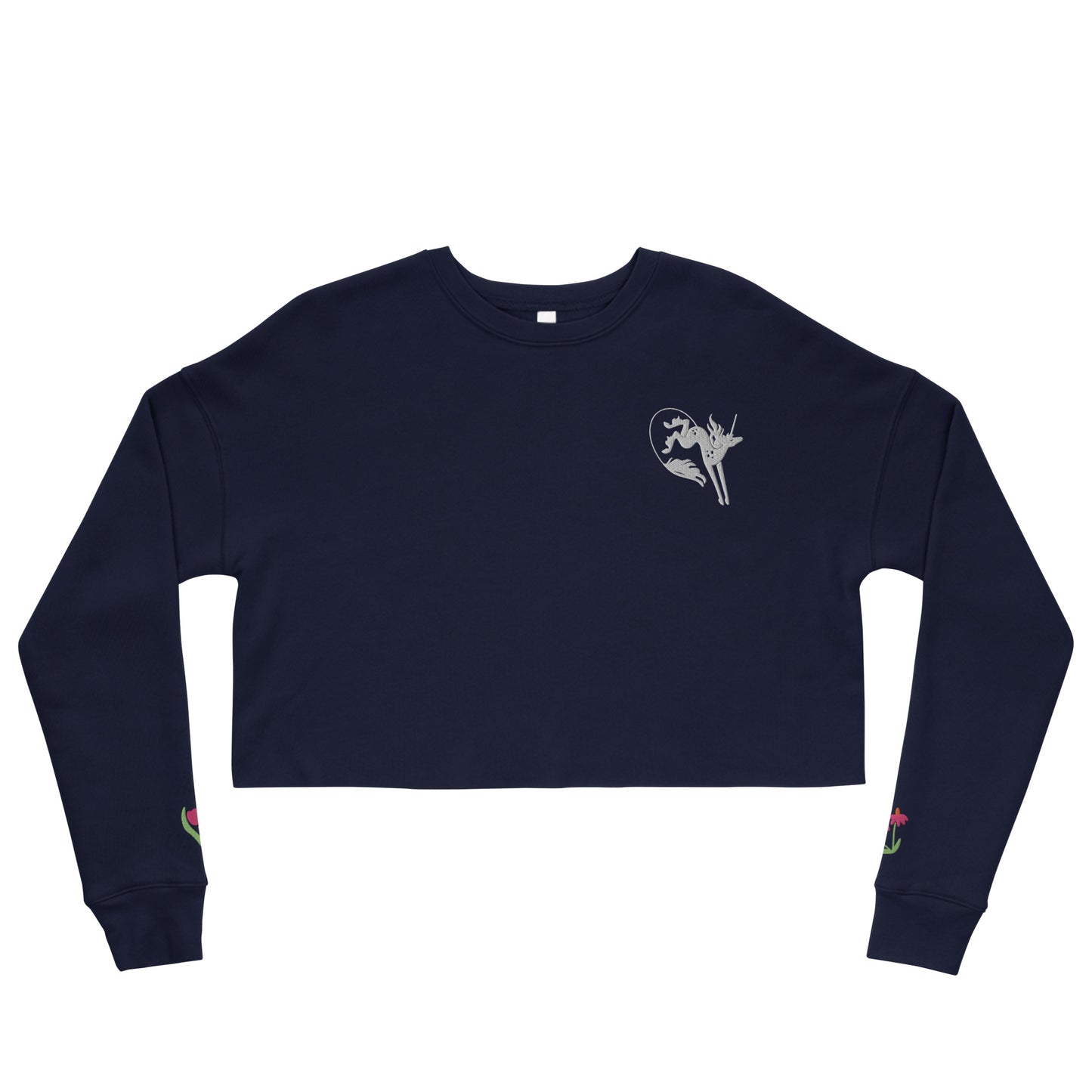 Unicorn Meadow Crop Sweatshirt