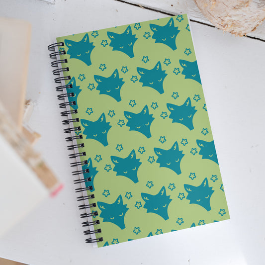 Sleeping Wolf Spiral notebook